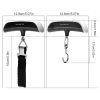 1pc Portable Scale Digital LCD Display 110lb/50kg Electronic Luggage Hanging Suitcase Travel Weighs Baggage Bag Weight Balance Tool
